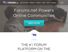 Tablet Screenshot of forums.net